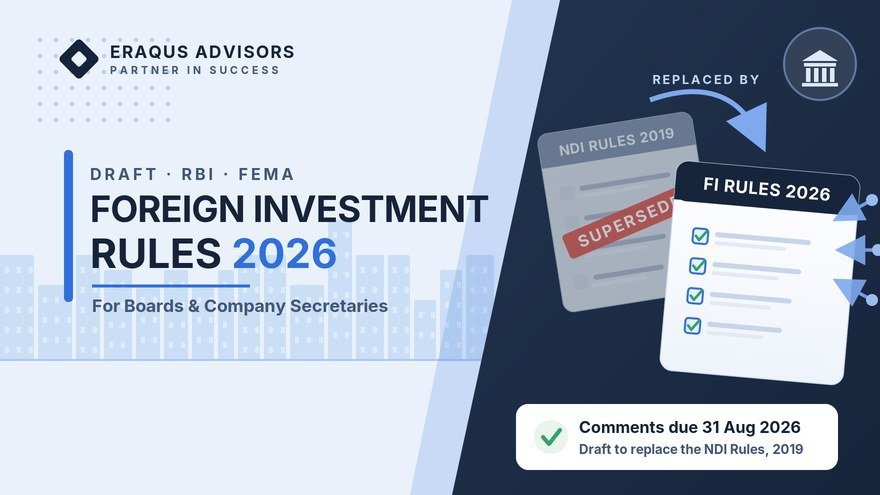 RBI Draft Foreign Investment Rules 2026